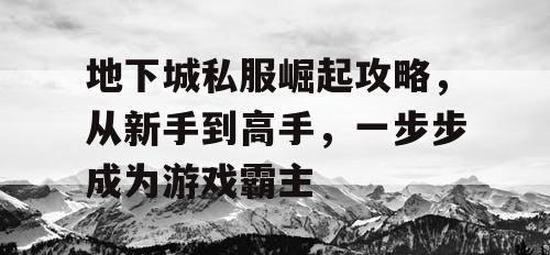 地下城私服崛起攻略，从新手到高手，一步步成为游戏霸主