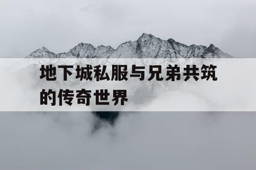 地下城私服与兄弟共筑的传奇世界