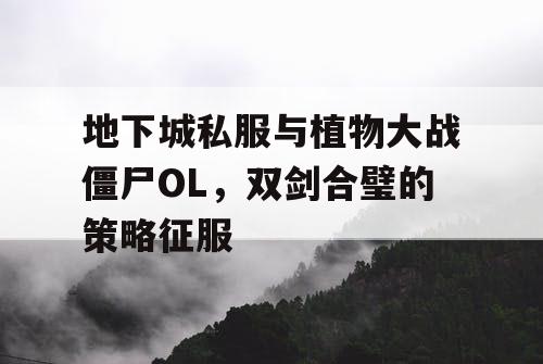 地下城私服与植物大战僵尸OL，双剑合璧的策略征服