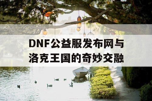 DNF公益服发布网与洛克王国的奇妙交融