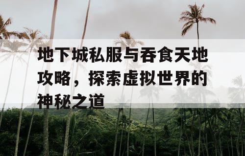 地下城私服与吞食天地攻略，探索虚拟世界的神秘之道