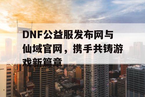 DNF公益服发布网与仙域官网，携手共铸游戏新篇章